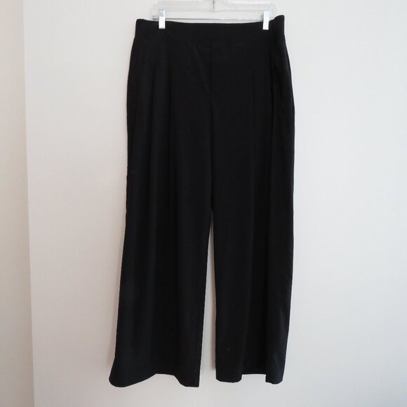 ATHLETA Brooklyn Heights High Rise Pleated Wide Leg Pant in Black - Size 2 P - Picture 2 of 13